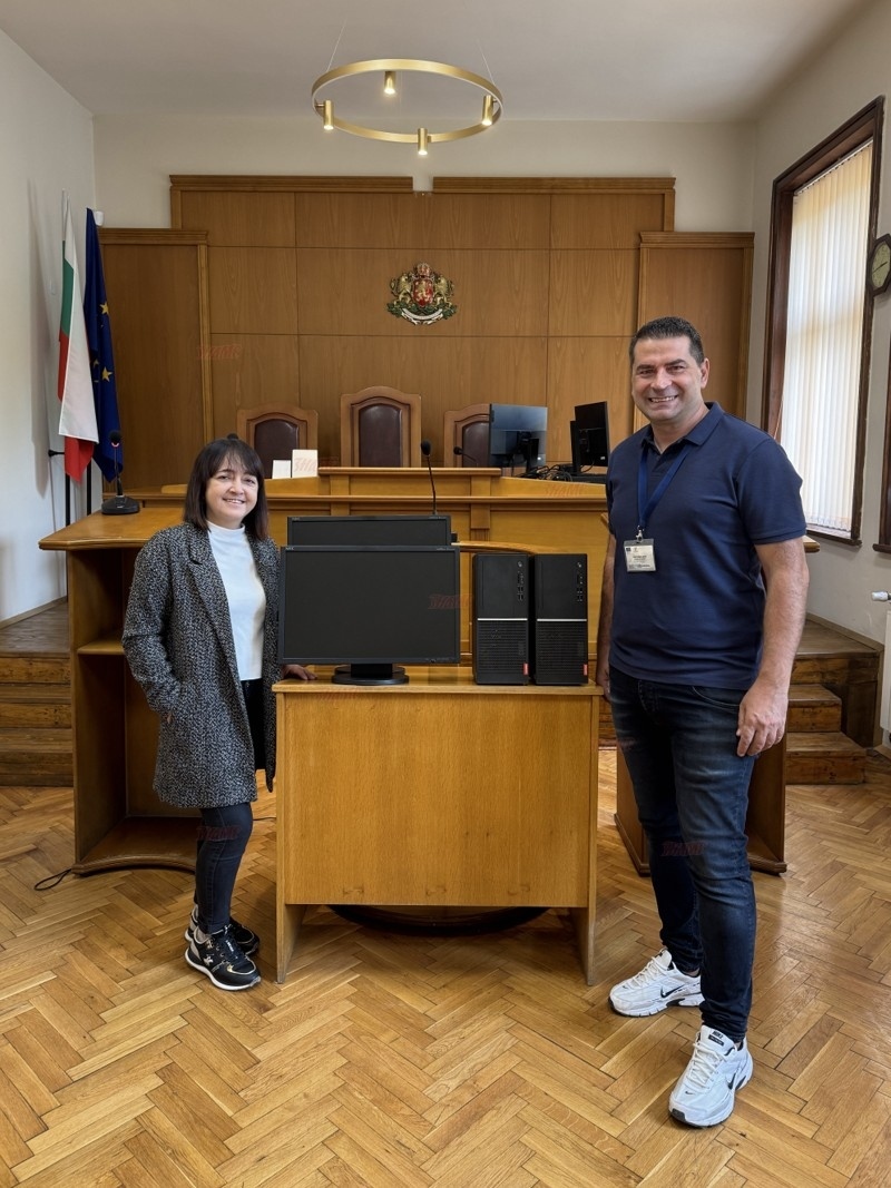 Окръжен съд – Пазарджик дари две компютърни конфигурации на Сдружение „Добро сърце“ – Пазарджик.